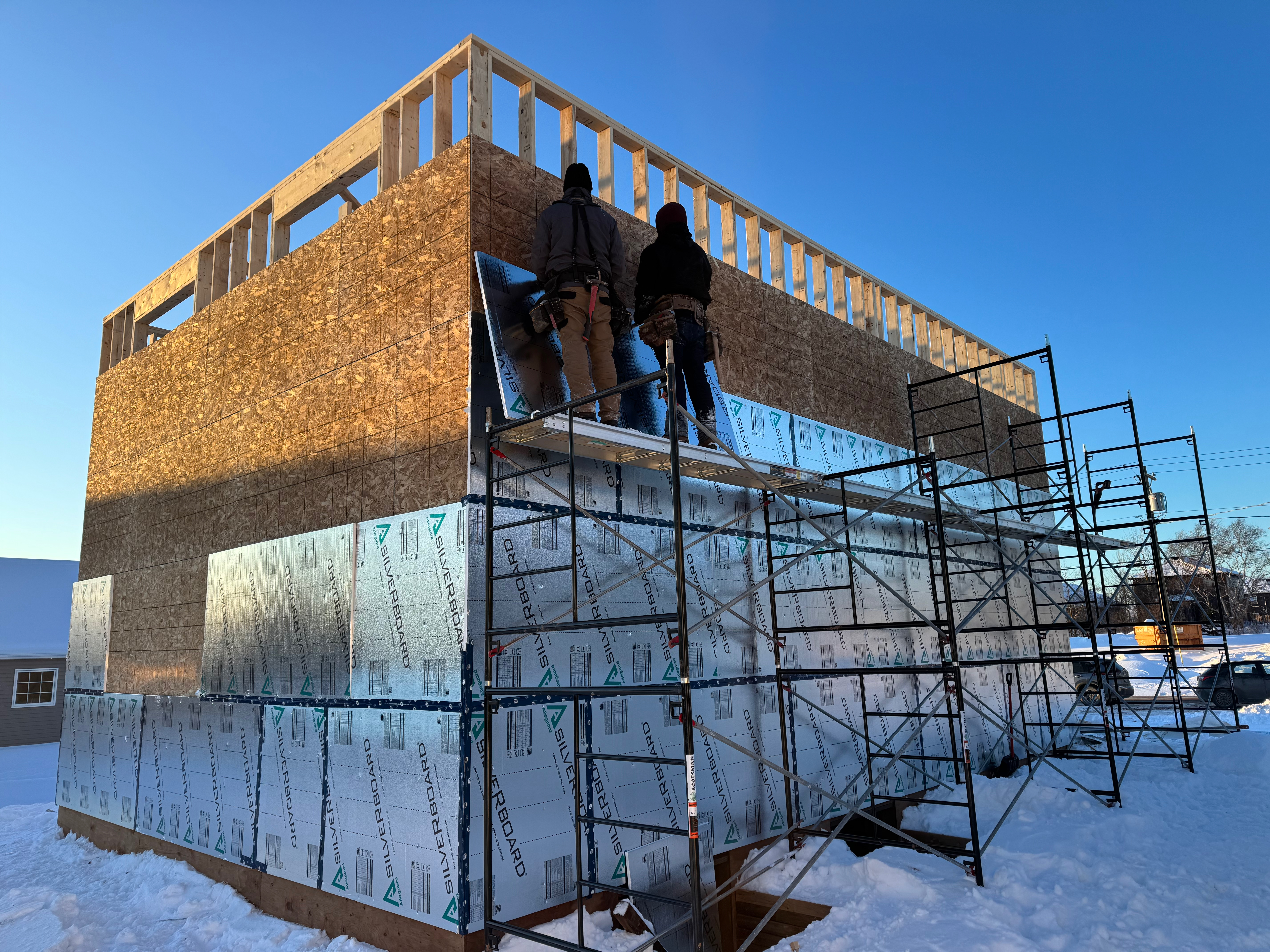 46 Emily Drive - Exterior insulation installation